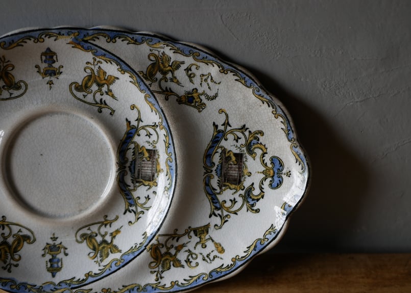 GIEN ジアン アンティークプレート フランスアンティーク アンティーク