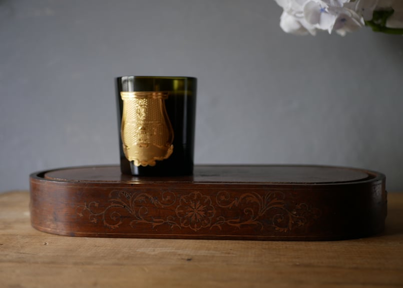 木製の台座 グローブドマリエ フランスアンティーク デコレーション