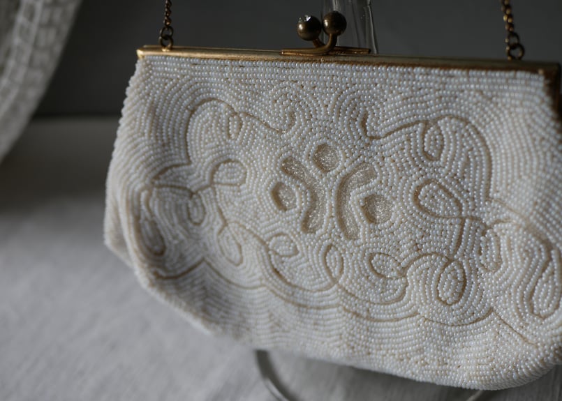 ビーズバッグ フランスアンティーク アンティークバッグ フランス