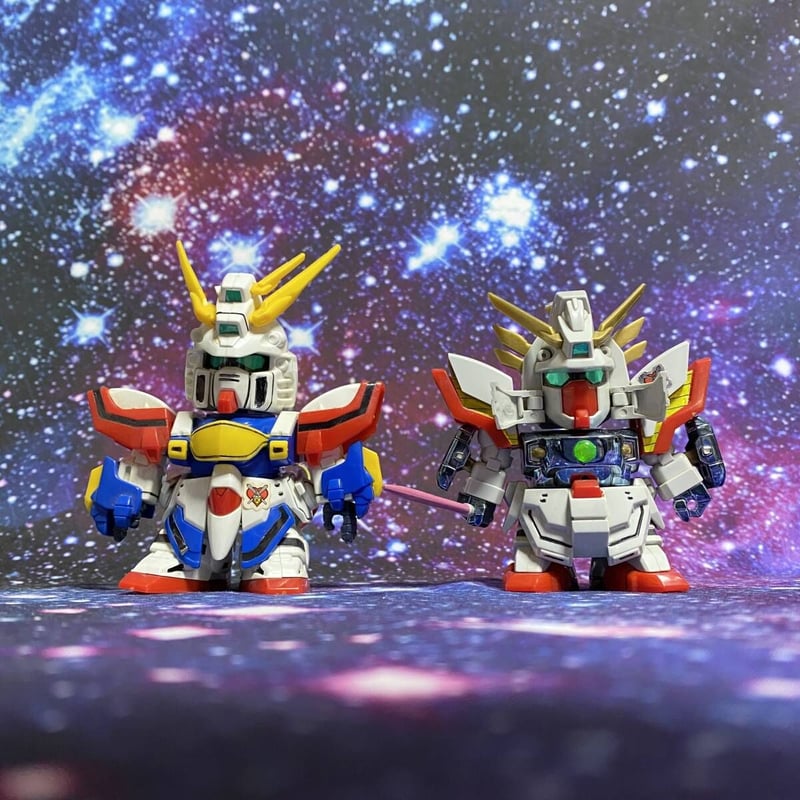 元祖SD ゴッドガンダム＆シュピーゲル、ボルト＆マックスター