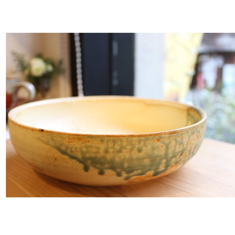 沖縄 大嶺實清さん 緑釉薬 平鉢 大嶺工房 やちむん | BRILLANTE IL SUZU