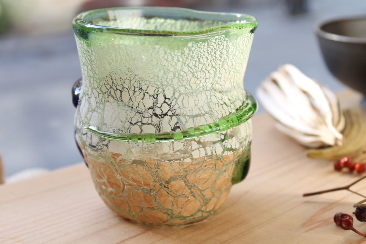 沖縄 琉球ガラス 稲嶺盛吉氏 土紋グラス | BRILLANTE IL SUZUKI SALONE