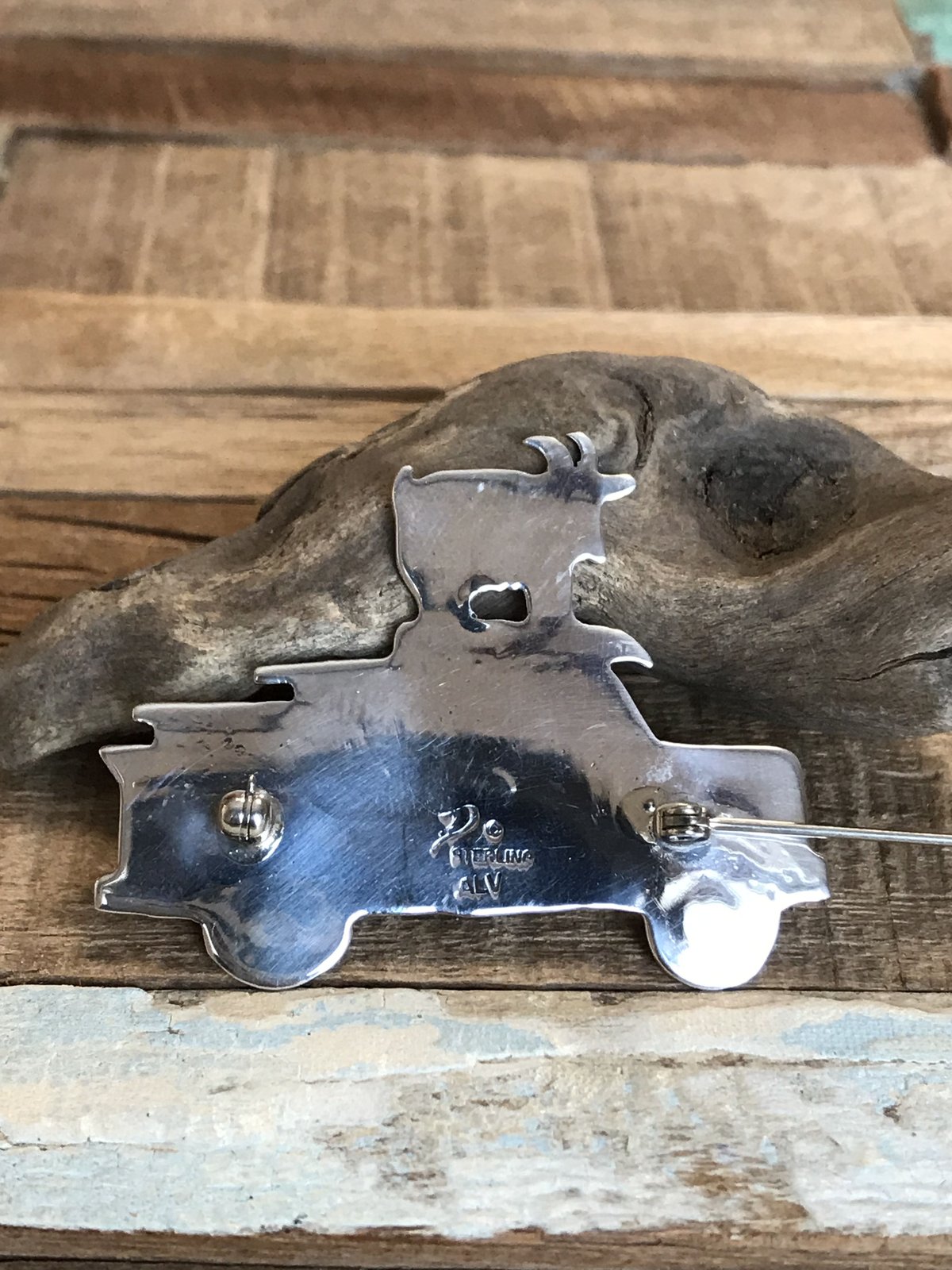 Navajo L.gerry作 ブローチ馬モチーフSterlingSilver ☆navajo☆silver