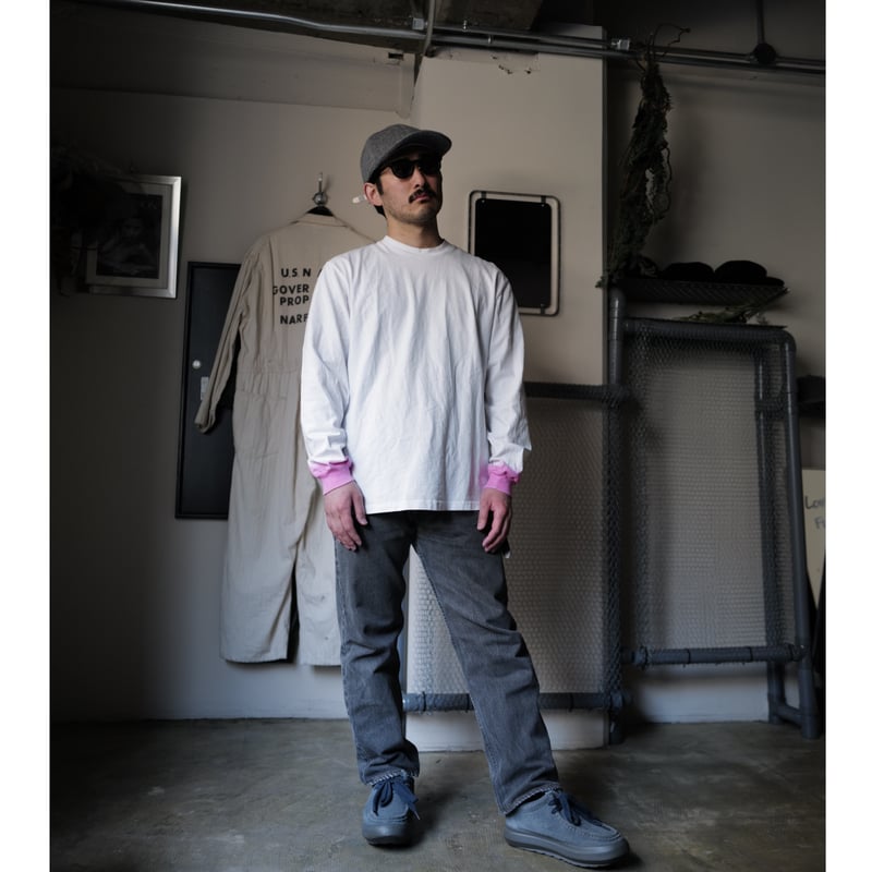 2月11日再販 [anytee classics] Pink Dyed Long Tee |