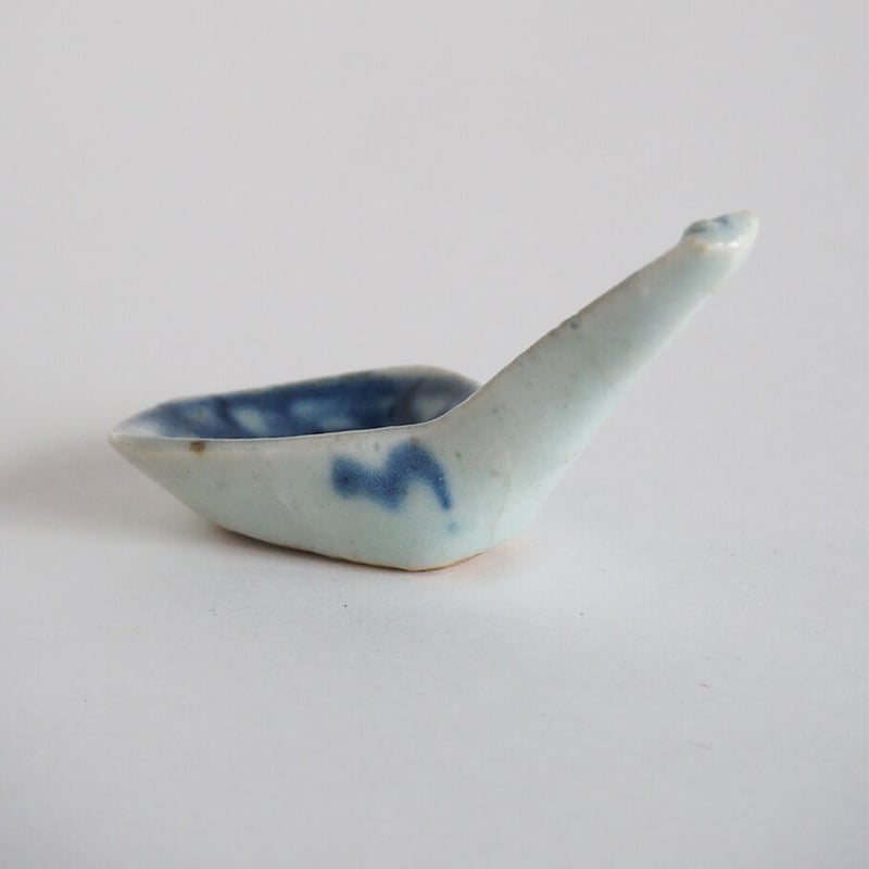 1010-18-a 古い染付のレンゲ | 古道具店 呱々