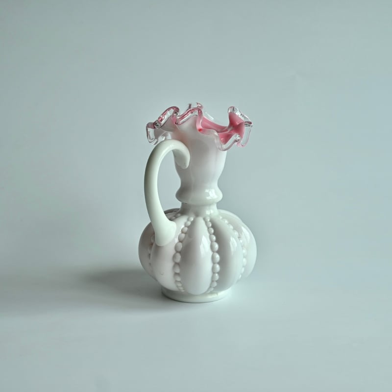 Fenton Art Glass ピンクガラス製ピッチャー 17cm Fenton Art Glass