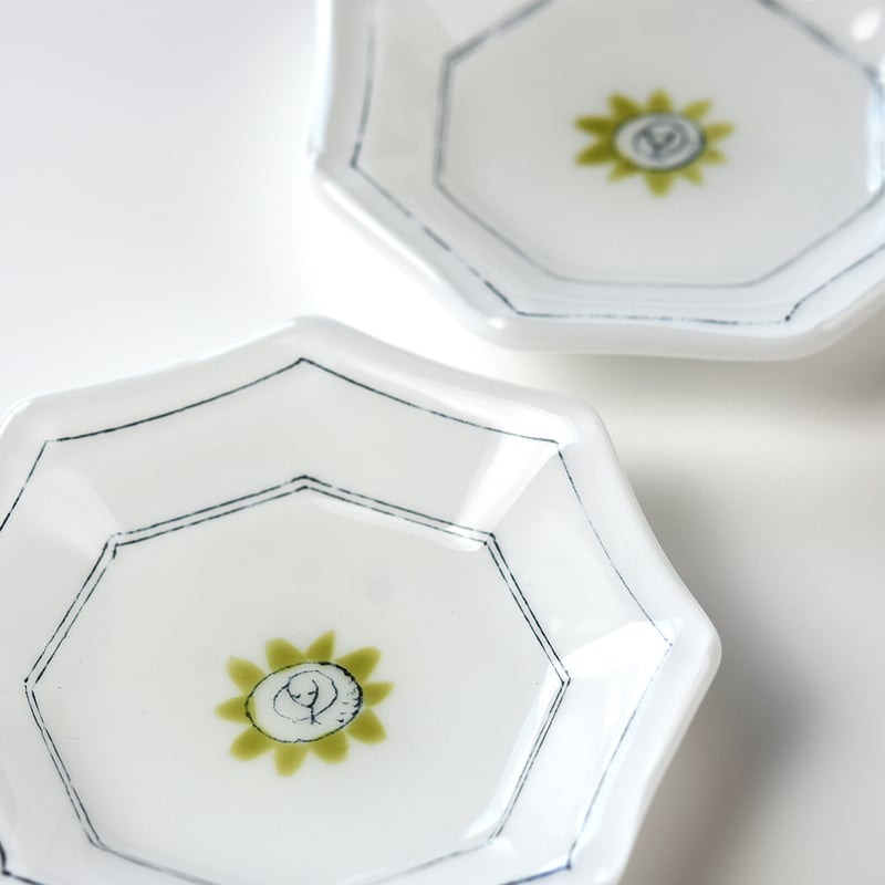 中国唐物 色絵豆皿 16個 8cm