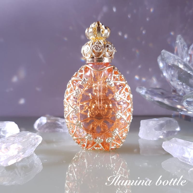 Golden sun 〜黄金の太陽 【ボヘミアンガラス香水瓶・チェコガラス