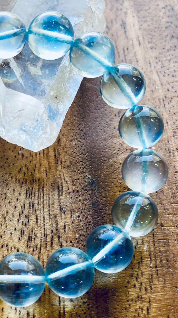 究極品質 海の精霊の宝物 幻のエンジェルローズアクアマリン 14㎜大