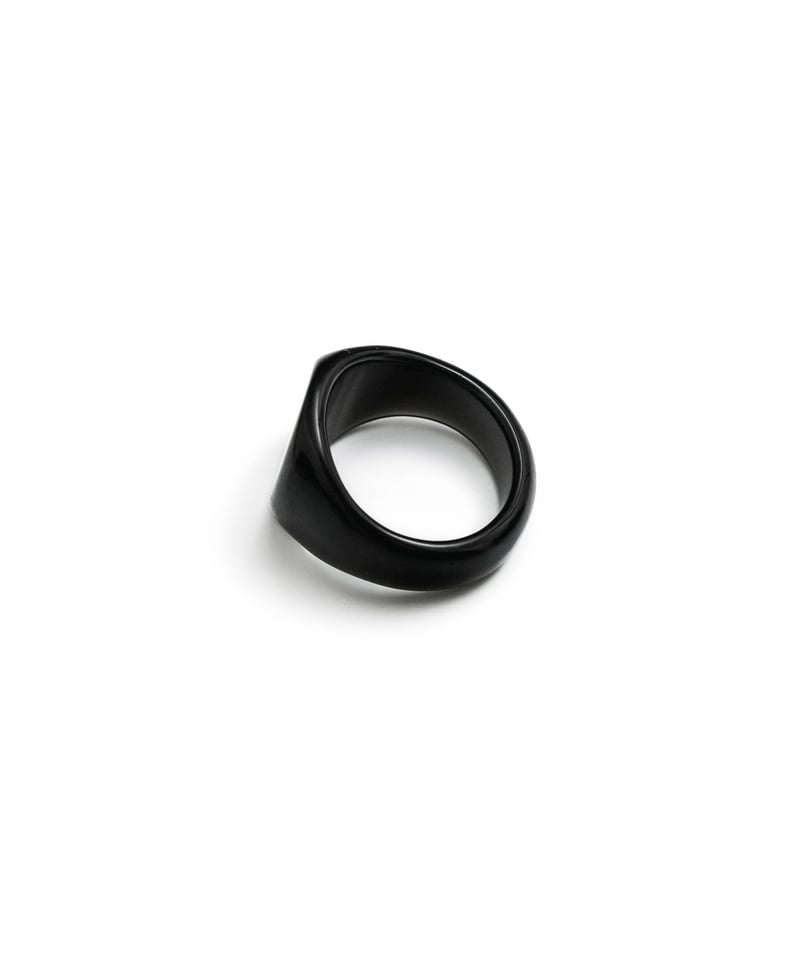 LUXURY MATERIAL ALL STONE RING by BLACK AGATE |