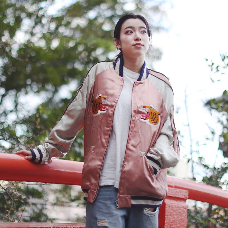 伊賀くみひも くのいちスカジャン/IGAKUMIHIMO TIGER × KUNOICHI S