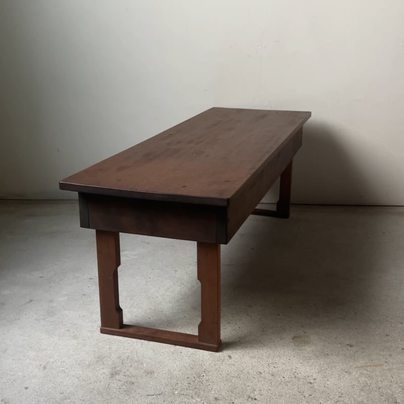 アンティーク 長ちゃぶ台 長座卓 木製無垢 折り畳み 座卓 文机 飾り台