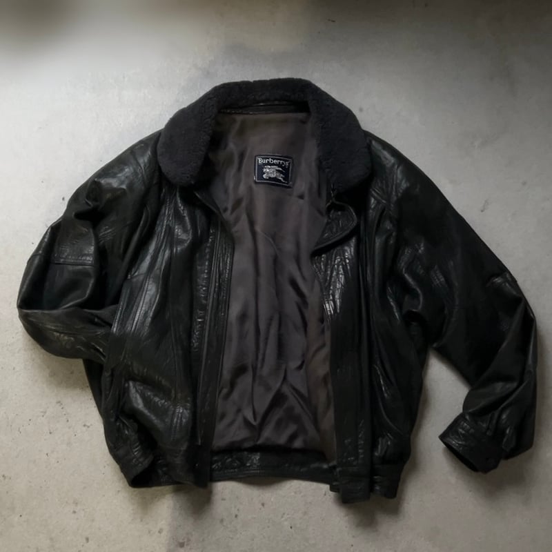 BURBERRYS バーバリーズ 80s～90s ヴィンテージレザージャケット 旧