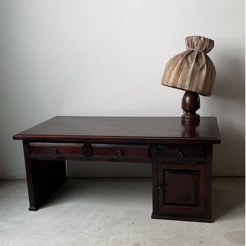 北海道民芸家具 樺材無垢 引出し文机 幅約95cm 座卓 ローデスク ロー