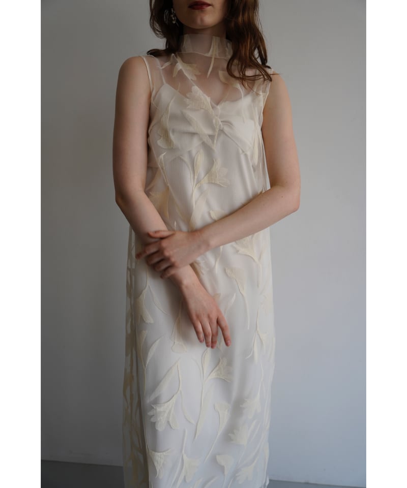 Acka sheer flower one-piece