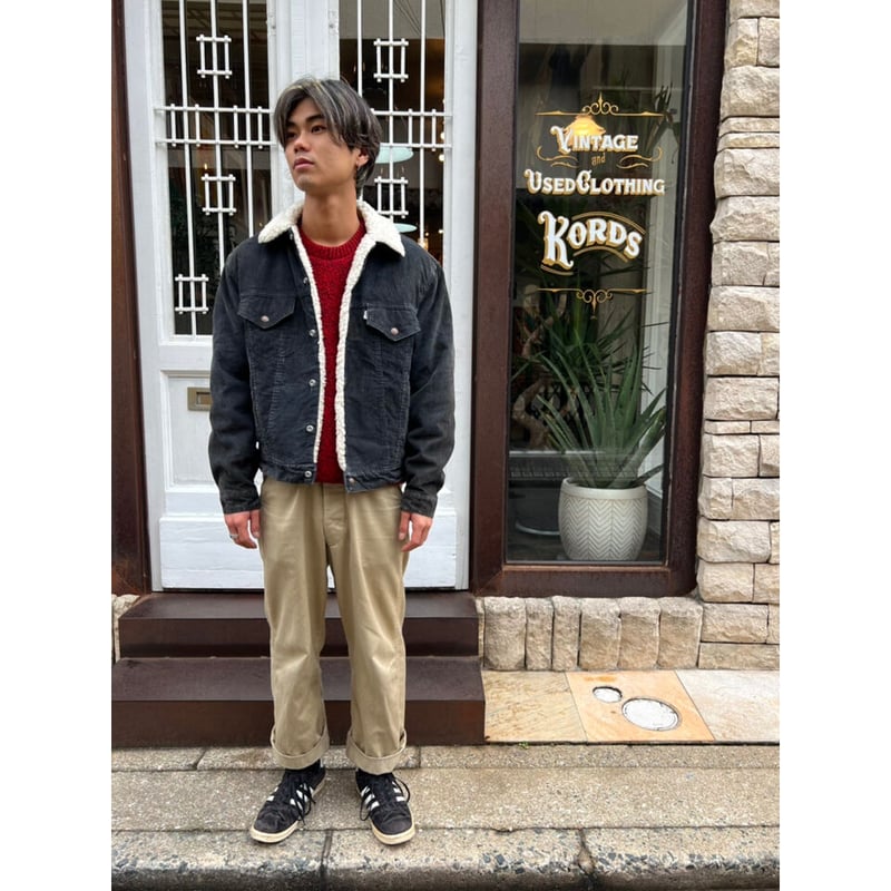 ビンテージ70s Levi's ボアジャケット 38 ネイビー BIG E 【公式通販】