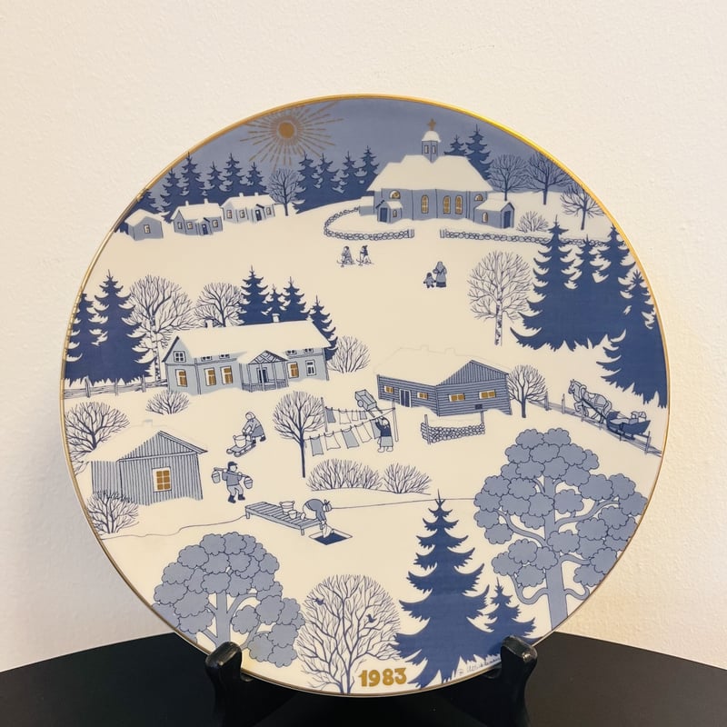 ARABIA》クリスマスイヤープレート 1983年 【Raija Uosikkinen】