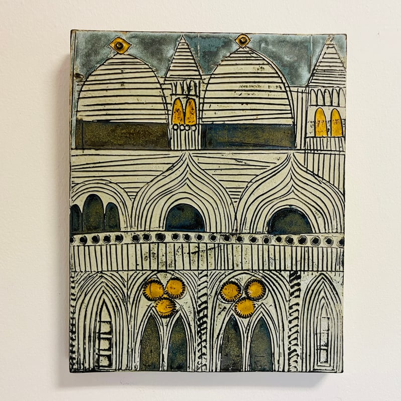 Lisa Larson/リサ・ラーソン】レア陶板 Venedig ヴェネチア／ヴェニス