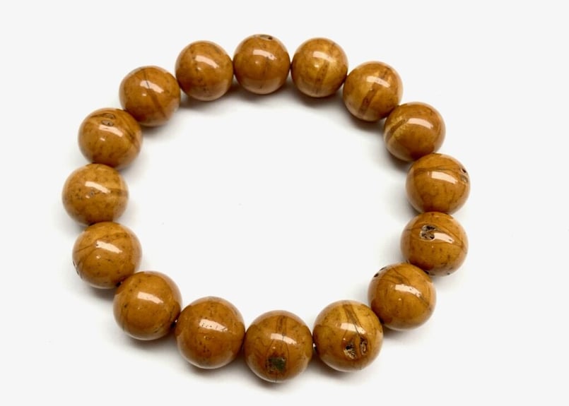 三大聖木】鳳眼菩提樹 腕輪念珠 ブレスレット ☆お守り☆希少木