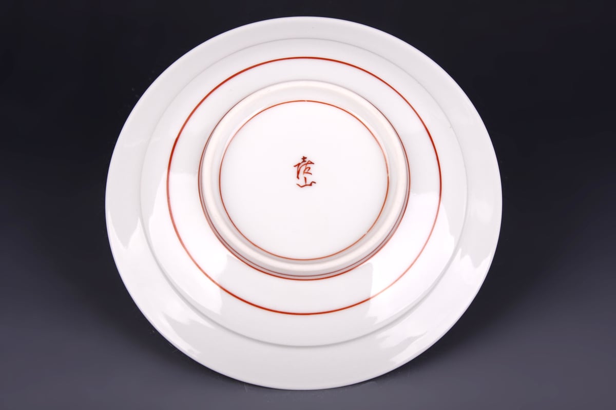 四代上出喜山 金文字入 絵変わり 銘々皿 共箱 九谷焼 | HIYOSHIDO