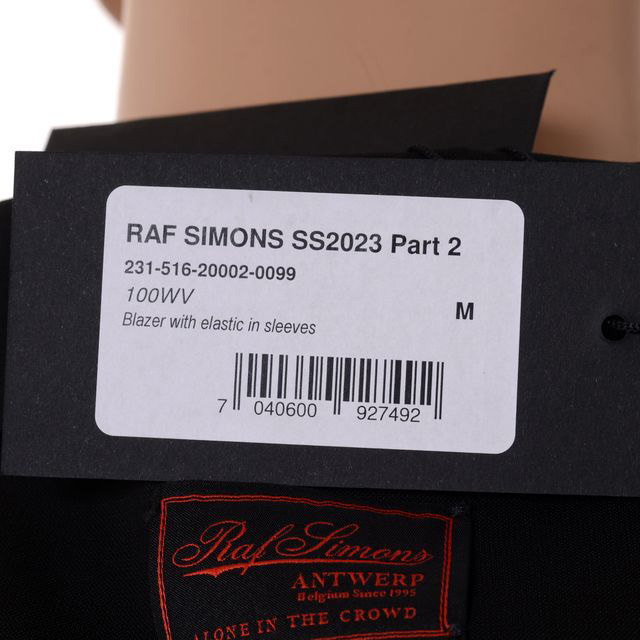ラフシモンズ RAF SIMONS Blazer with elastic in sleeve