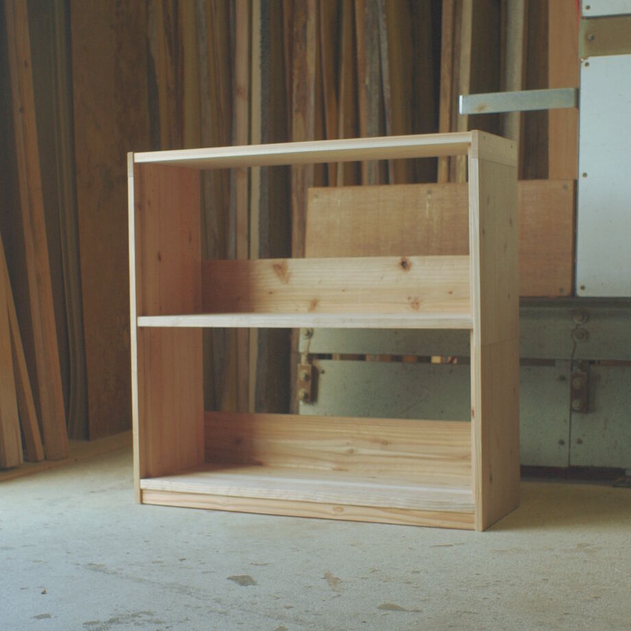 組み立てる家具 本棚2段 | 杉の木クラフト