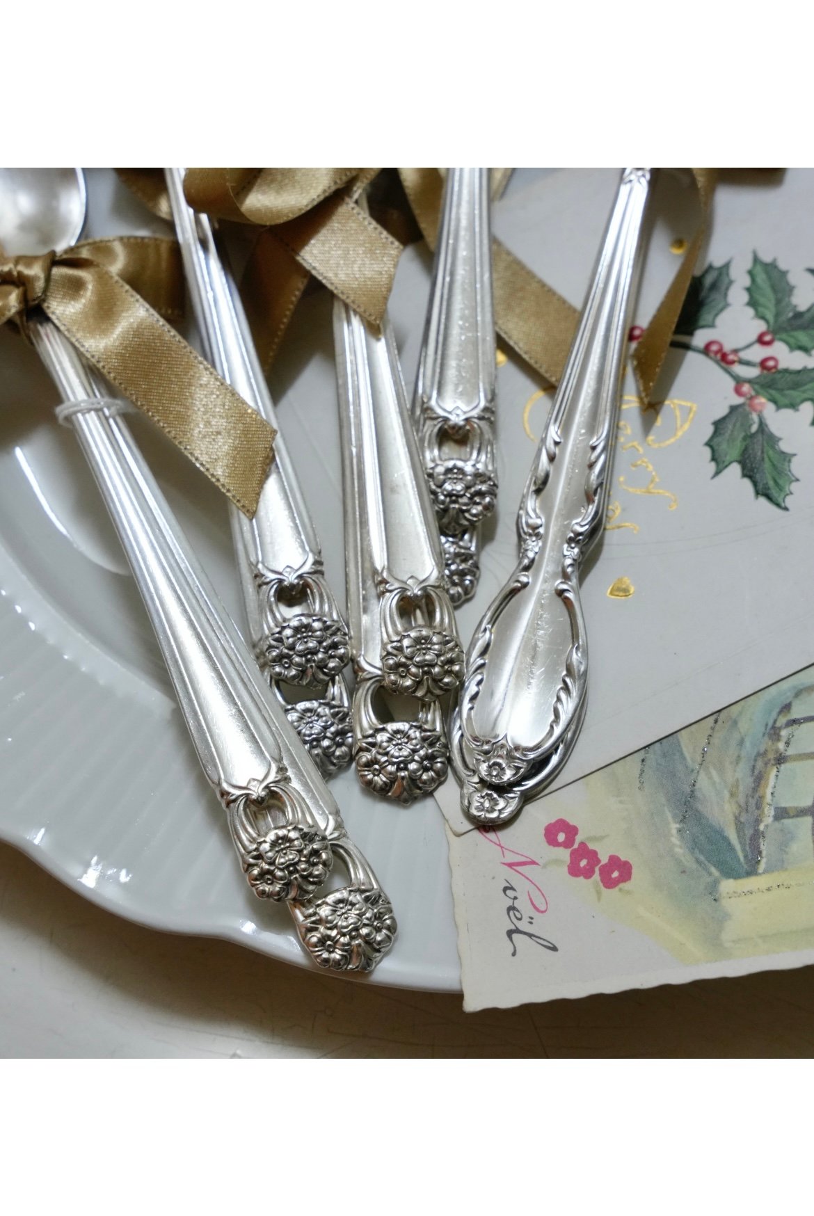 磨いてから発送 ロジャーブロス社 カトラリー2本セット 刻印入り