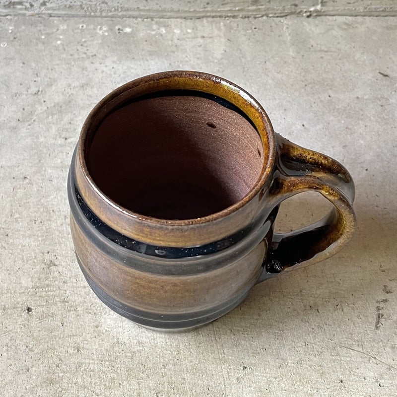 穂生窯 ビアマグ (飴釉／藁灰釉) | Linné