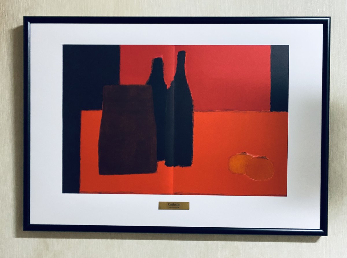 ベルナール・カトラン「レモン籠のある小さい静物」リトグラフ 直筆