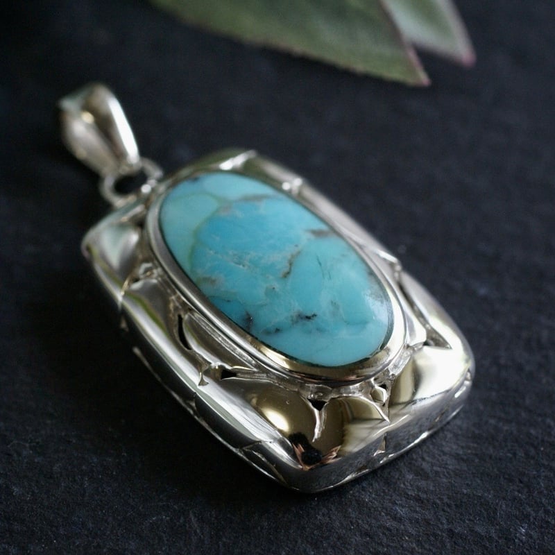 ターコイズ ペンダントトップ シルバー925 （sv-220） | Ratna gemstones