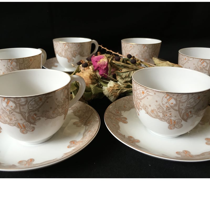 カップ＆ソーサ 東洋陶器 6客セット 戦前 昭和初期 箱なし | れいゆぅ