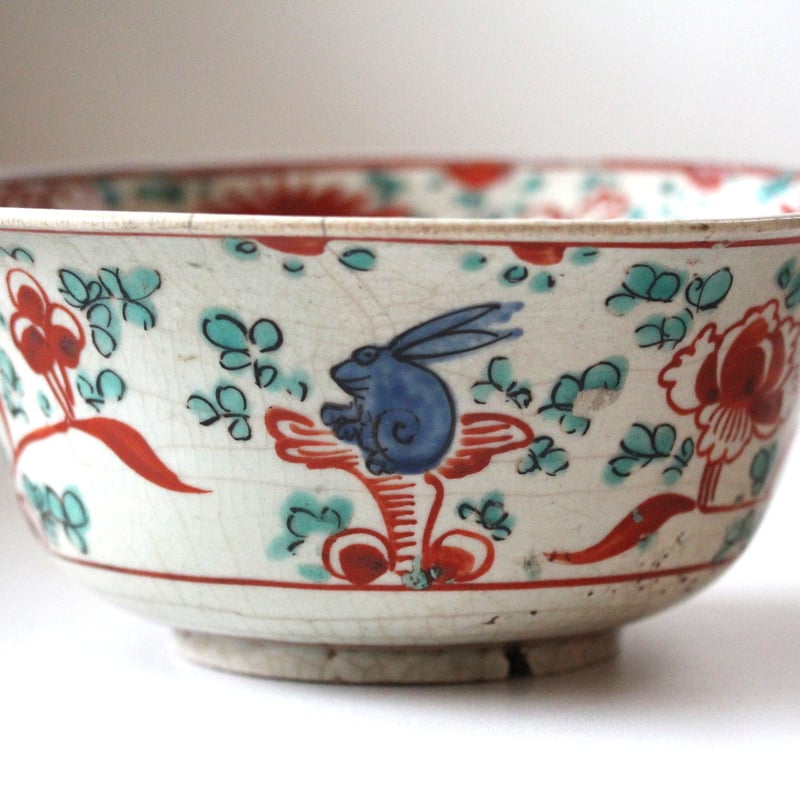 痴陶人作 呉須赤絵 椿文 尺大皿 日本人として初 大英博物館で個展を