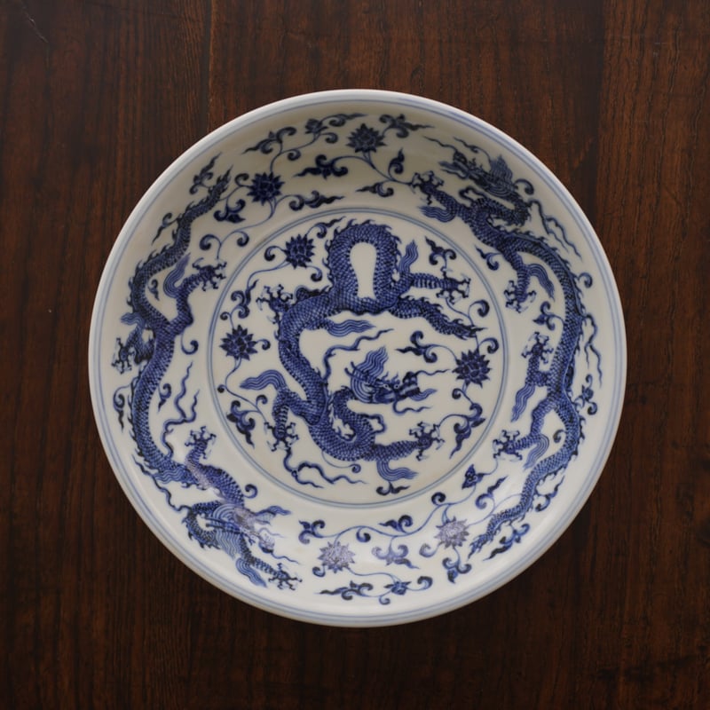 青花龍紋皿 PF036 | Looking For 物色