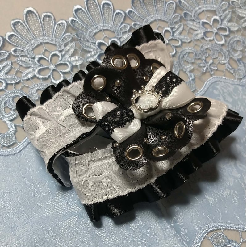 ハロウィンスタイ、ゴスロリ風(ブラック)わんちゃん猫ちゃん用