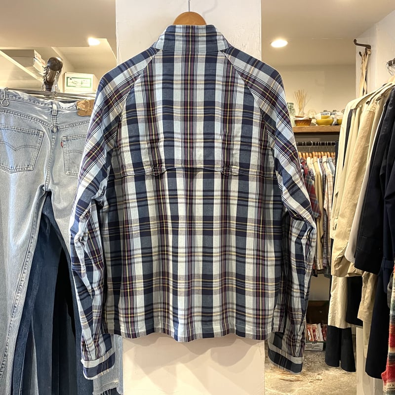 POLO RALPH LAUREN スイングトップ リバーシブル ベージュxチェック柄