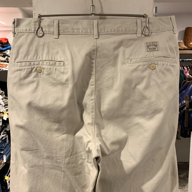 90s POLO by Ralph Lauren チノパン ポロチノ ラルフローレン タック入
