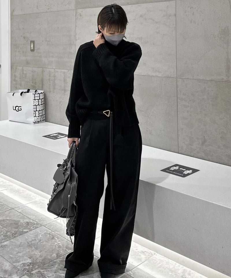 ok.soon×dickies wide chino pants (black) | ok.soon