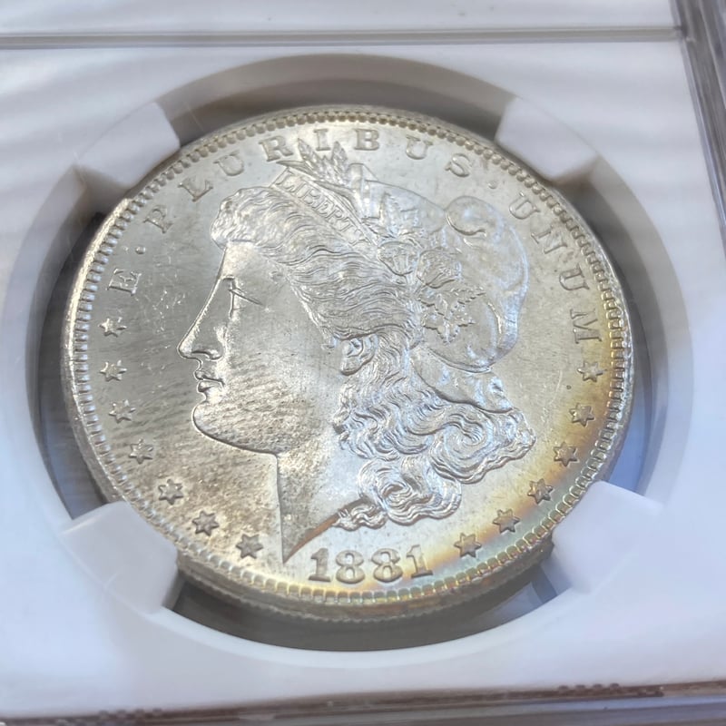 NGC鑑定MS66 1881年S モルガンダラー モーガンダラー 銀貨 シルバー