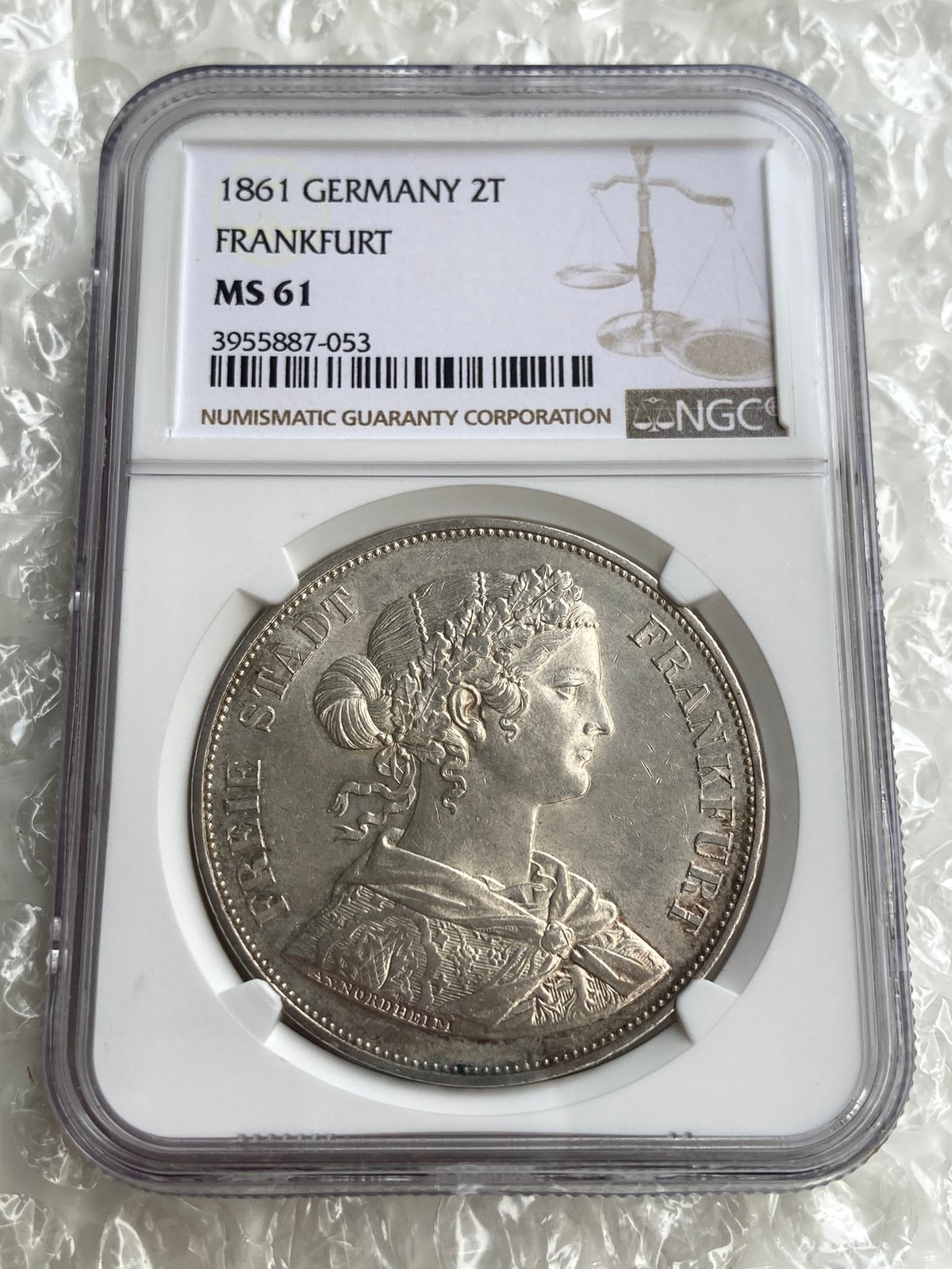 19世紀 フランス製 ジェトン MS 61