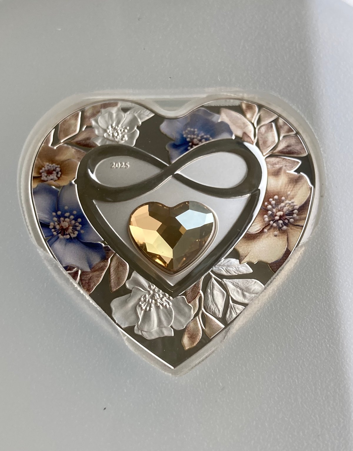 発行即日鑑定!! PCGS鑑定PR70+FDI ハート型コイン クック諸島 2025年