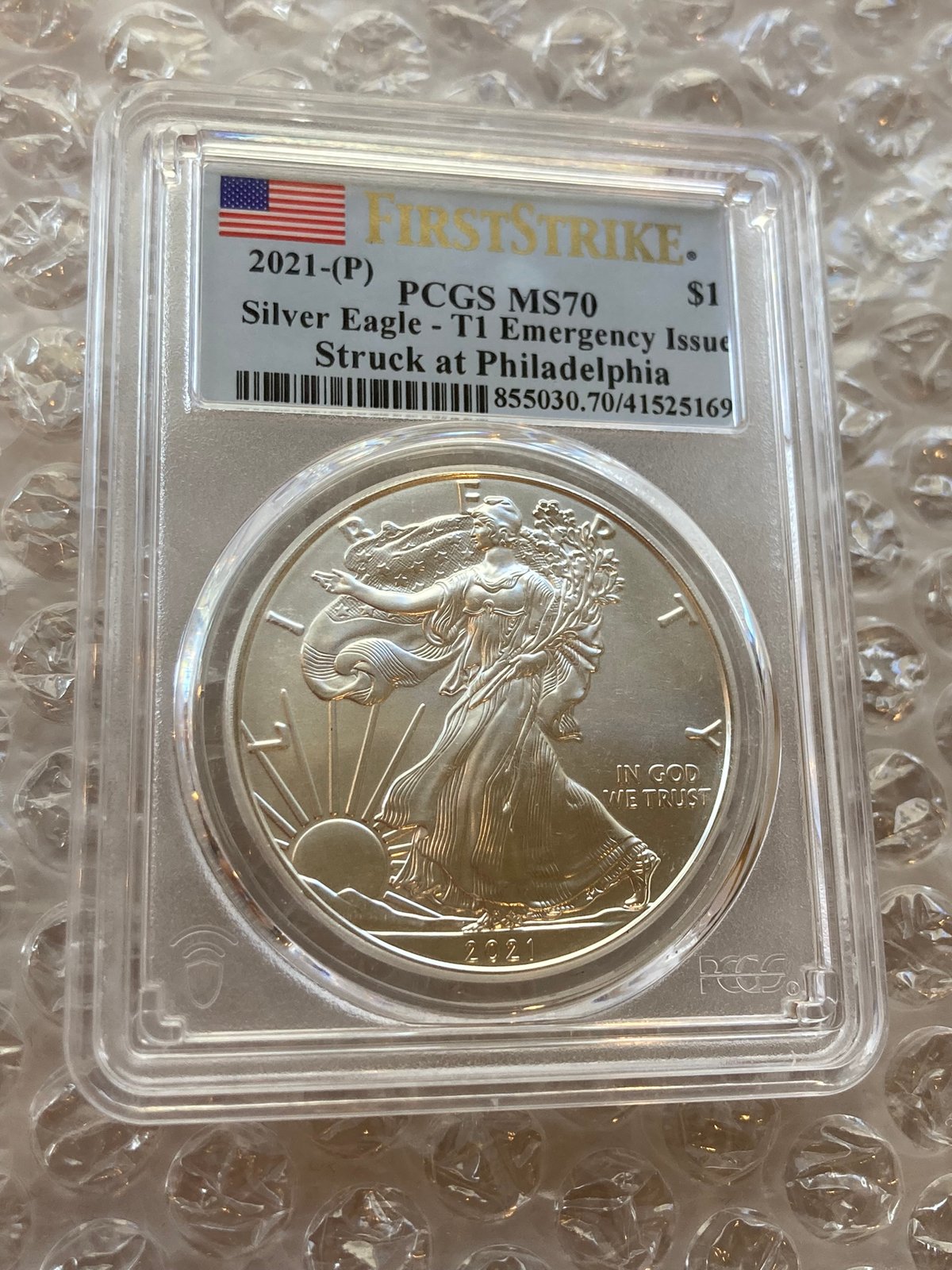 新品】Silver Eagle イーグル銀貨2023 PCGS MS70 2023 Silver Eagle