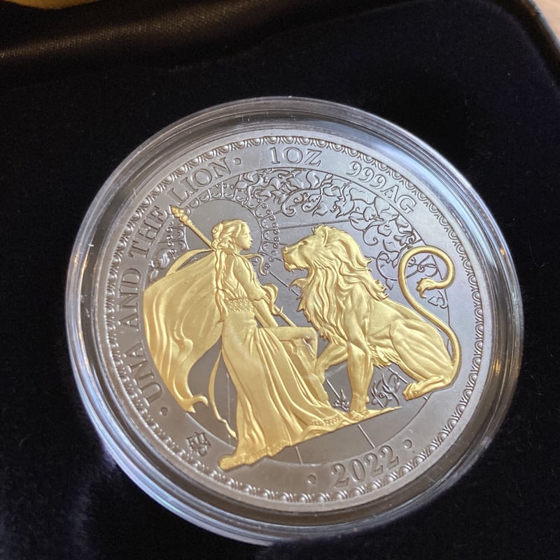 2022年 セントヘレナ ウナとライオン 1オンス プルーフ銀貨 PF69UC