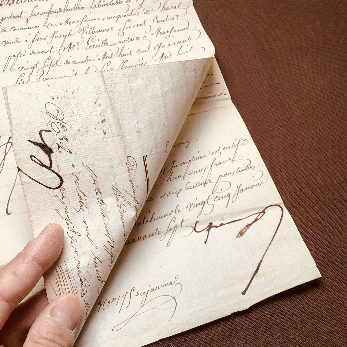 フランスの古文書1800〜1900年代 c-333 | Ivy