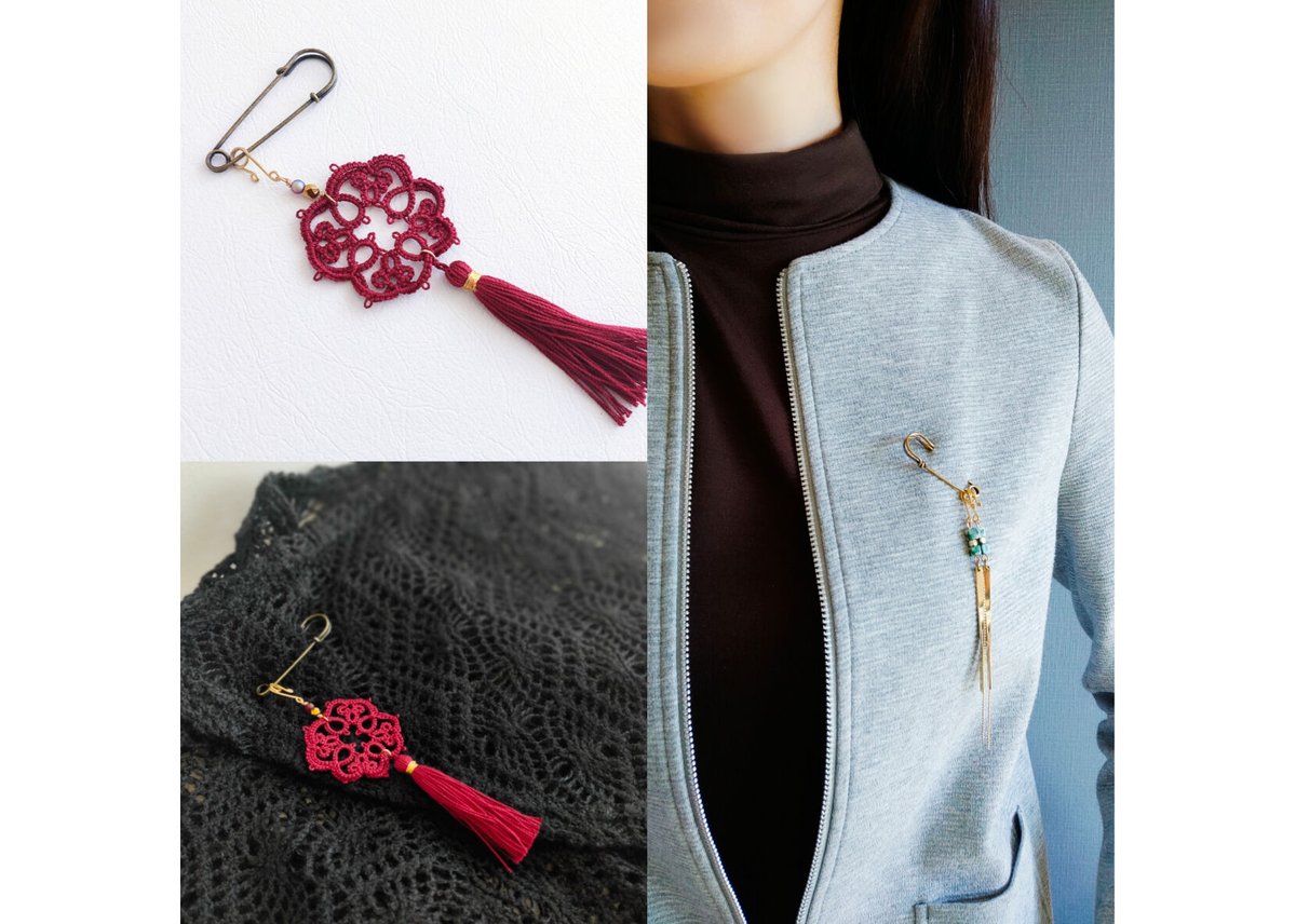 ブローチピン6個 | マスクイヤリング講座