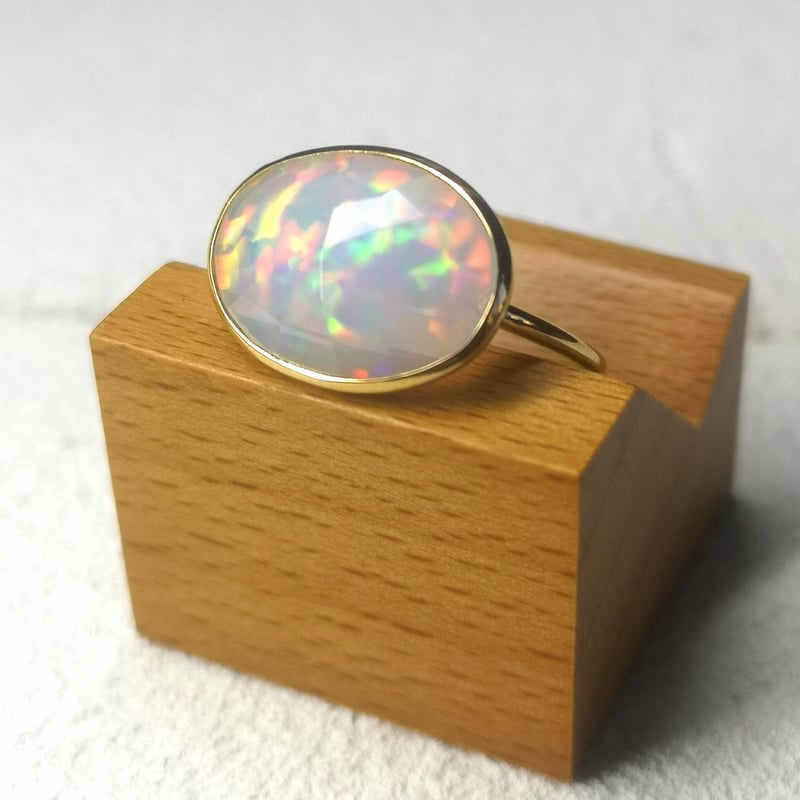 エチオピアオパールリング 覆輪留め B 100100100230 | THE WORLD O