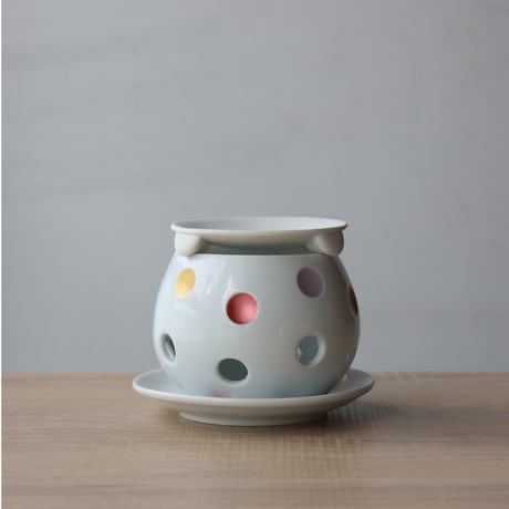 1717 有田焼 青山作 香炉 1717 有田焼青山作香炉