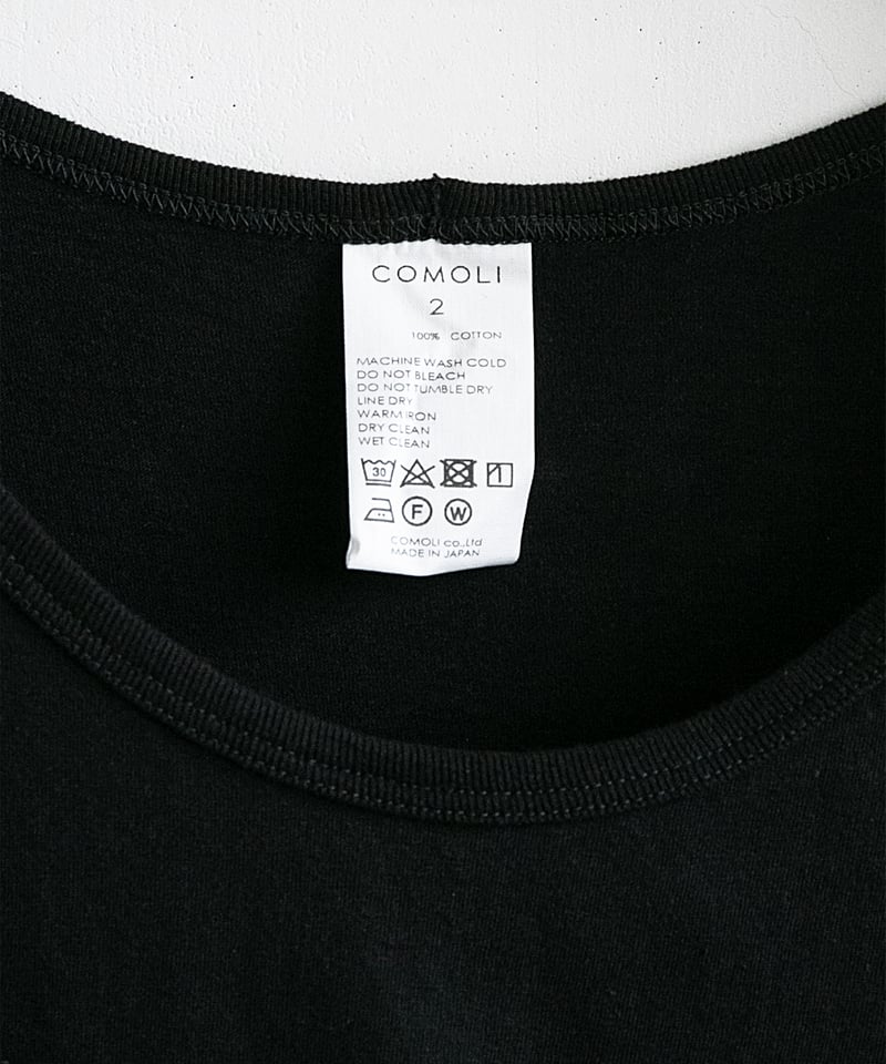 COMOLI _ サープラス タンクトップ ( Black ) | Tronica
