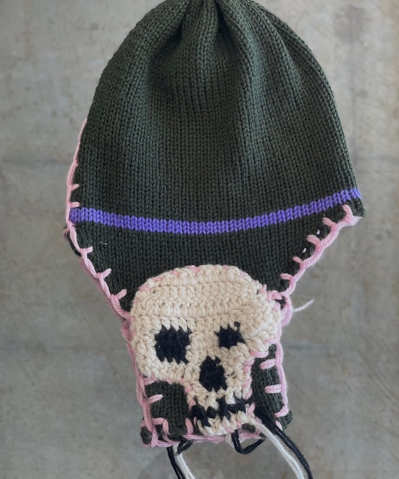 yushokobayashi / Aco knit hat skull | I/O PORT