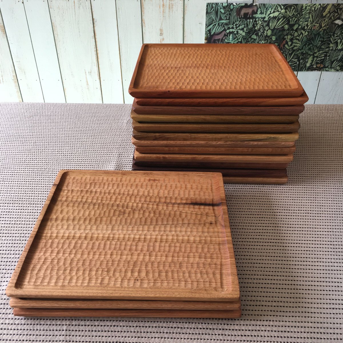 小沢賢一 トレイ M クルミ | 黄色い鳥器店