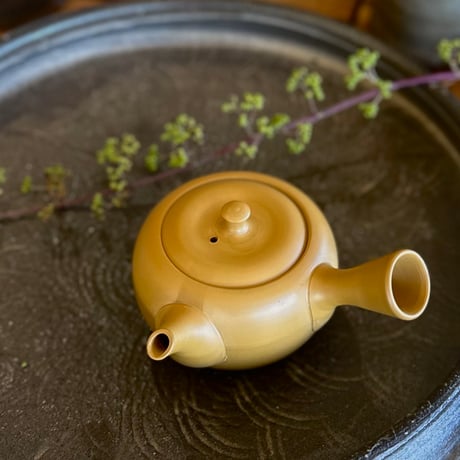 煎茶道具常滑焼山七窯渡辺山七作保宇夫良横手急須共箱VR6597